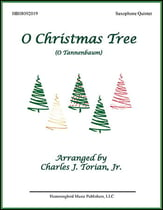 O Christmas Tree SATB Sax Quintet cover
